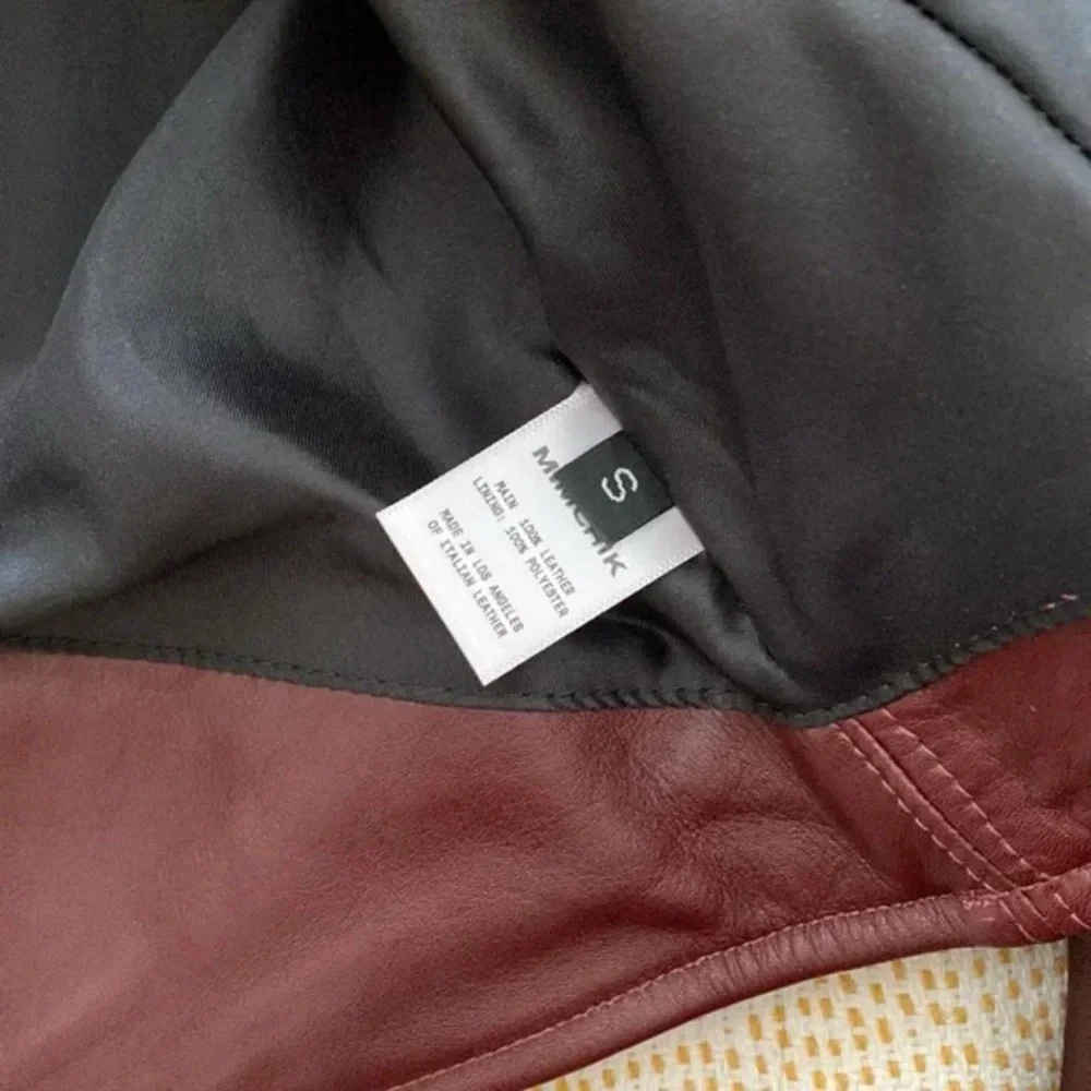 MIMCHIK Leather Moto Jacket & Skirt Set - Picture 3 of 7